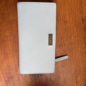 Kate spade baby blue bifold wallet